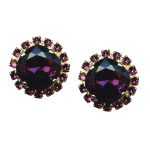 Mariana Earrings Sophisticated Amethyst Austrian Crystals My Treasures Coll.
