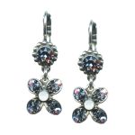 Mariana Earrings Elegant Montana Blue, White Opal, & AB Austrian Crystals Mood Indigo Songbook Coll. - Image 3