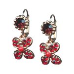 Mariana Earrings Lady In Red Songbook Coll. Stunning Ruby, Siam, Burgundy, & Red Coral Austrian Crystals - Image 2