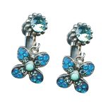 Earrings By Mariana Woman Alluring Turquoise and Aquamarine Swarovski Crystals - Image 3