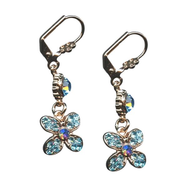 Mariana Earrings Gorgeous Aquamarine & Vitrail Lt Austrian Crystals My Treasures Coll.