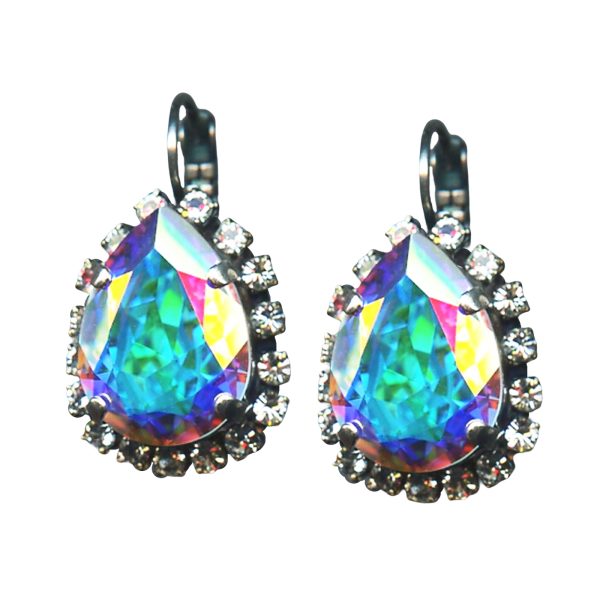 Mariana Earrings Shimmering Aurora Boreale & Clear Austrian Crystals My Treasures Coll.
