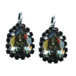 Mariana Earrings Exude Elegance Black Diamond & Jet Black Austrian Crystals Black Velvet Songbook Coll. - Image 2