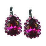 Mariana Earrings Fashionable Fuchsia Austrian Crystals Lady Marmalade Songbook Coll. - Image 3