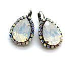 Earrings By Mariana Woman Glitzy AB and White Opal Swarovski Crystals