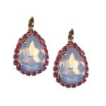 Mariana Earrings Exquisite Rose Opal & Pink Austrian Crystals Magnolia East Meets West Coll. - Image 2