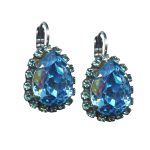 Mariana Earrings Gorgeous Aquamarine Austrian Crystals My Treasures Coll. - Image 3