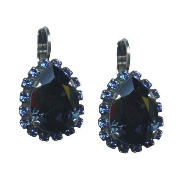Mariana Earrings Exquisite Sapphire Austrian Crystals My Treasures Coll.
