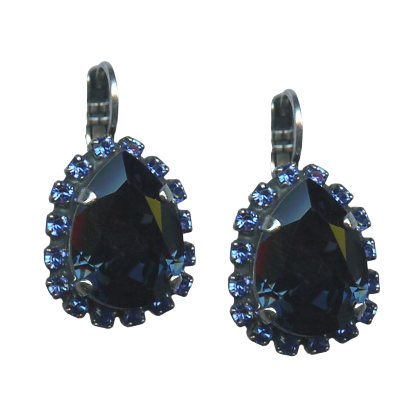 E-1098-3-206-SP6(1) Mariana Earrings Exquisite Sapphire Austrian Crystals My Treasures Coll. - Image 1
