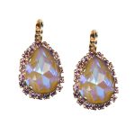 Mariana Earrings Glitzy Sun-Kissed Horizon & Lt Amethyst Austrian Crystals My Treasures Coll. - Image 3