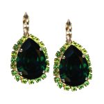 Mariana Earrings Fab Emerald & Peridot Austrian Crystals My Treasures Coll.