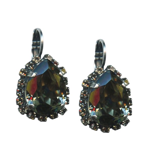 Mariana Earrings Elegant Black Diamond Austrian Crystals My Treasures Coll.