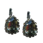 Mariana Earrings Elegant Black Diamond Austrian Crystals My Treasures Coll. - Image 3