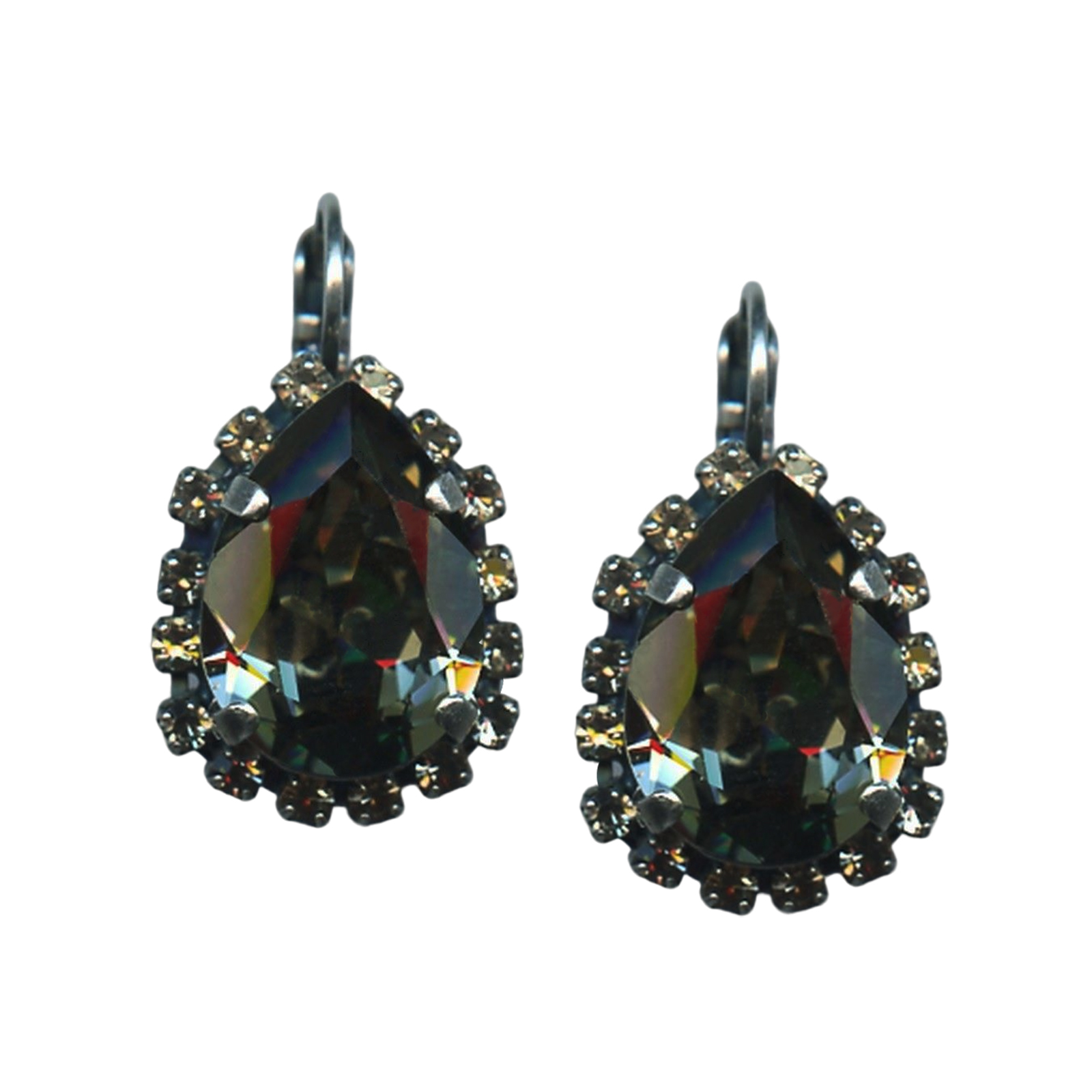 E-1098-3-215215-SP6(1) Mariana Earrings Soulful Black Diamond Austrian Crystals My Treasures Coll. - Image 1