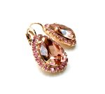 Earrings By Mariana Woman Precious Vintage Rose and Lt Rose Swarovski Crystals - Image 2