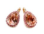 Earrings By Mariana Woman Precious Vintage Rose and Lt Rose Swarovski Crystals