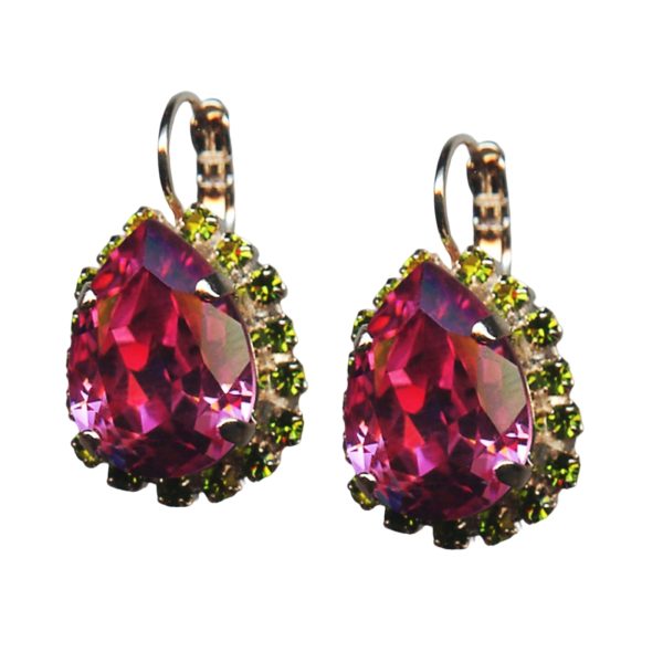 Mariana Earrings Classy Rose & Olivine Austrian Crystals My Treasures Coll.