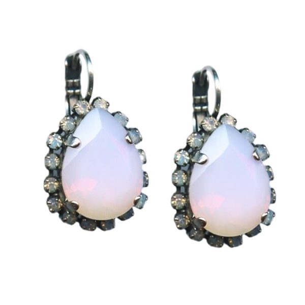 Mariana Earrings Timeless Pink Opal & White Opal Austrian Crystals Afternoon Delight Songbook Coll.