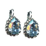 Mariana Earrings Charming Blue Shade & Silk Austrian Crystals My Treasures Coll. - Image 3