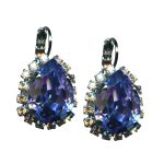 Mariana Earrings Glam Provence Lavender & Moonlight Austrian Crystals My Treasures Coll.