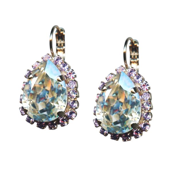 Mariana Earrings Adorable Moonlight & Violet Austrian Crystals My Treasures Coll.