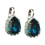 Mariana Earrings Glam Indicolite & Pacific Opal Austrian Crystals My Treasures Coll.