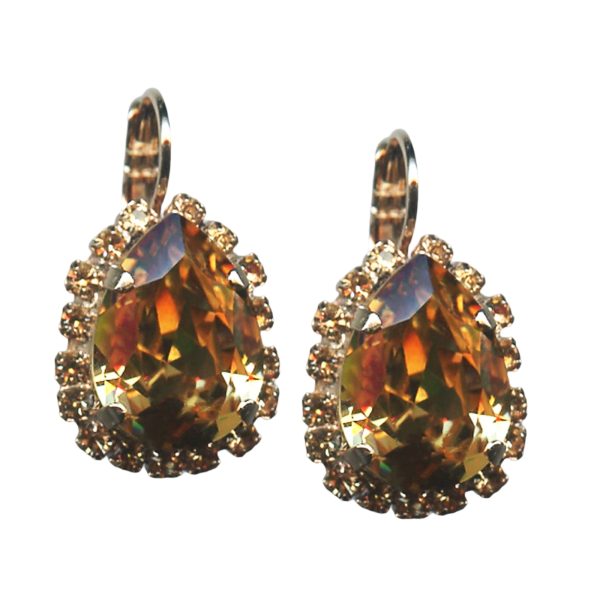 Mariana Earrings Precious Topaz Austrian Crystals My Treasures Coll.