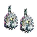 Mariana Earrings Shimmering Clear & AB Austrian Crystals Crystal Pearls Sweet Summer Coll. - Image 2