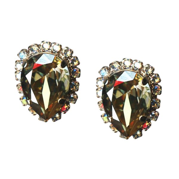 Mariana Earrings Luxurious Golden Shadow & Moonlight Austrian Crystals My Treasures Coll.
