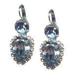 Mariana Earrings Gorgeous Blue Shade & Silk Austrian Crystals My Treasures Coll. - Image 3