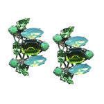 Mariana Earrings Fashionable Peridot, Grass Green, Pacific Opal, & Green Opal Austrian Crystals Angelica East Meets West Coll. - Image 2