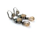 Mariana Earrings Gorgeous Peach & Chrysolite Austrian Crystals My Treasures Coll. - Image 3