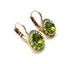 Earrings By Mariana Woman Vivid and Soft Green Swarovski Crystals - Image 3