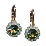Mariana Earrings Elegant Peridot & Chrysolite Opal Austrian Crystals Congo Africa Coll.
