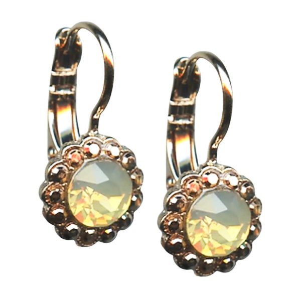 Mariana Earrings Exquisite Sand Opal & Aurum Austrian Crystals Rhapsode Odyssey Coll.