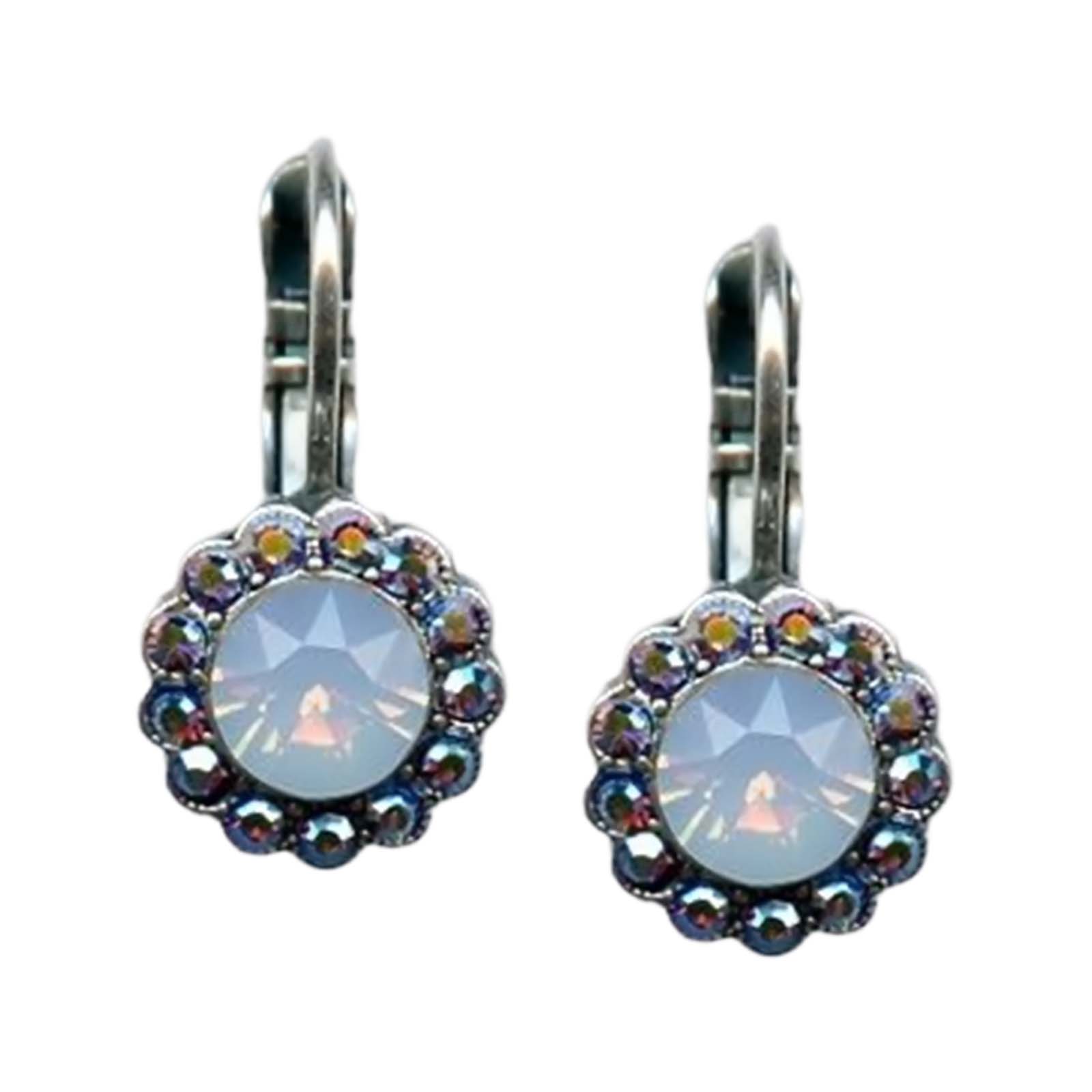 E-1133-182-SP6(1) Mariana Earrings Beautiful Air Blue Opal & AB Austrian Crystals Diana Icons Coll. - Image 1
