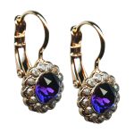 Earrings By Mariana Woman Perfect Velvet and Marbled Stone Swarovski Crystals - Image 3