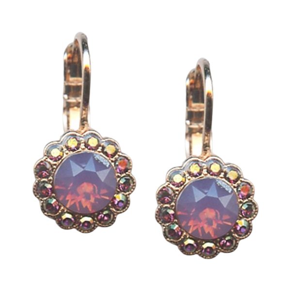 Mariana Earrings Fabulous Cyclamen Opal & AB Austrian Crystals My Treasures Coll.