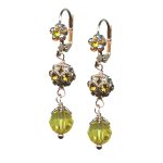 Mariana Earrings Sassy Citrine, Topaz, AB, & Clear Austrian Crystals Yellow Brick Road Nostalgia Coll. - Image 3