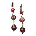 Mariana Earrings Stunning Siam & Ruby Austrian Crystals Lady In Red Songbook Coll. - Image 2