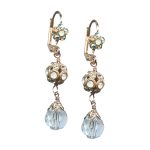 Mariana Earrings Simply Elegant AB, White Opal, Clear, & Chrysolite Austrian Crystals My Treasures Coll. - Image 2