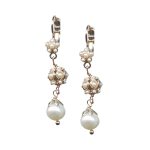Mariana Earrings Timeless Pearl Mineral Austrian Crystals My Treasures Coll. - Image 2