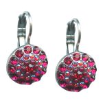 Earrings By Mariana Woman Stunning Lt Siam and Red Coral Swarovski Crystals