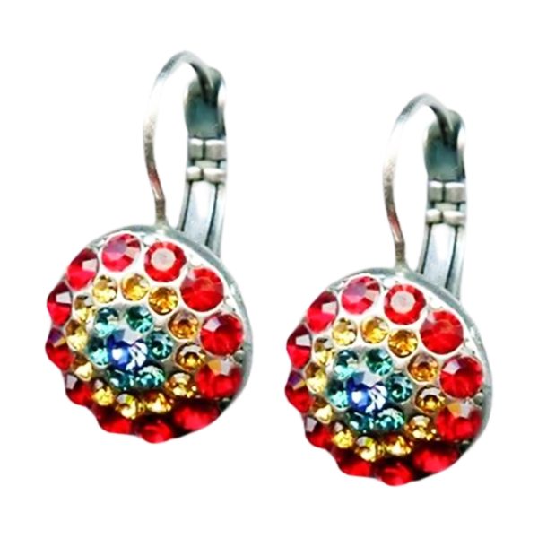 Mariana Earrings Fab Siam, Topaz, Teal, & Sapphire Austrian Crystals My Treasures Coll.