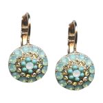 Mariana Earrings Gorgeous Pacific Opal, Lt Peach, Turq, & White Opal Austrian Crystals Summer Palace Silk Road Coll. - Image 3