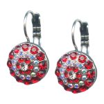 Mariana Earrings Lustrous Lt Siam, AB, & Clear Austrian Crystals My Treasures Coll. - Image 2