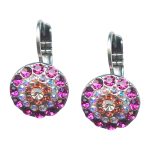 Mariana Earrings Charming Fuchsia, AB, Peach, & Clear Austrian Crystals My Treasures Coll. - Image 3