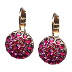 Mariana Earrings Glamorous Ruby & Fuchsia Austrian Crystals My Treasures Coll.