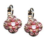 Mariana Earrings Lovely Lt Rose, Pink Coral, & Rose Opal Austrian Crystals Antigua Caribbean Life Coll. - Image 3