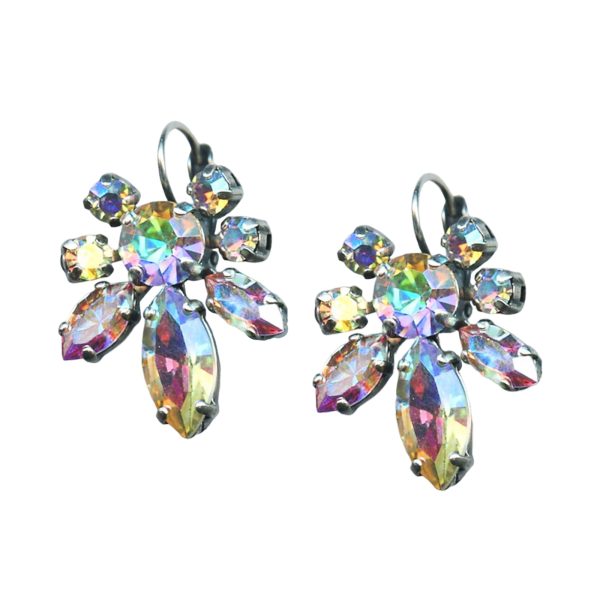 Mariana Earrings Shimmering Aurora Boreale Austrian Crystals My Treasures Coll.